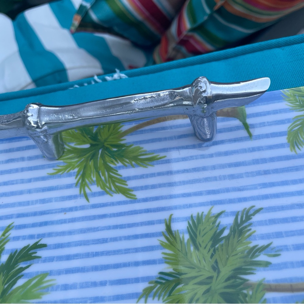 Mariposa Melamine Tropical Serving Tray Beachy - Picture 10 of 11